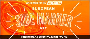Porsche 987.2 Boxster/Cayman Euro Side Marker Kit