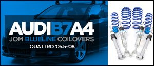 Audi B7 A4 Quattro JOM Blueline Coilovers