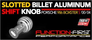 Porsche 986 Boxster S Function-First Slotted Shift Knob