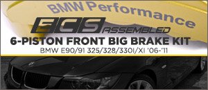 BMW E90/91 325/328/330i/Xi 6-Piston Big Brake Kit
