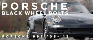 Porsche 997 ECS Black Wheel Bolts