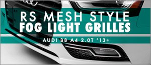 Audi B8 A4 Facelift ECS RS Style Fog Light Grille Set