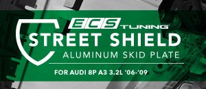 Audi 8P A3 3.2L ECS Street Shield Aluminum Skid Plate