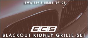 BMW E39 5 Series ECS Blackout Kidney Grilles