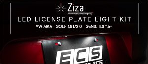VW MKVII Golf Ziza LED License Plate Kit