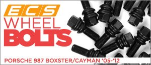 Porsche 987 ECS Black Wheel Bolts