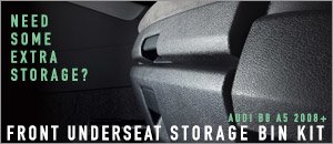 Audi B8 A5 Front Underseat Storage Bin Kit