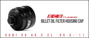 Audi C6 A6 3.2L Billet Aluminum Oil Filter Housings