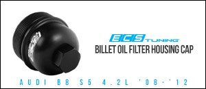 Audi B8 S5 Billet Aluminum Oil Filter Housings