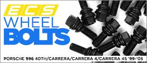 Porsche 996 Carrera ECS Black Wheel Bolts