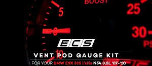 BMW E9X 335 ECS Vent Pod/Gauge Kit