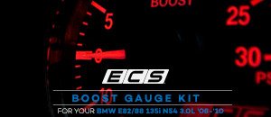 BMW E82/88 135 ECS Boost Gauge Kit