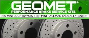 R60 R61 MINI S/SX(All4) GEOMET&reg; Coated Rotors