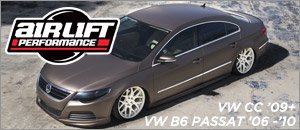 VW CC & B6 Passat Air Ride By Air Lift - Air Out