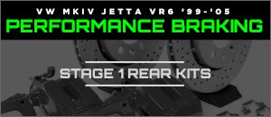 VW MKIV Jetta VR6 Rear Performance Braking Options