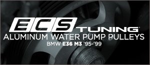 BMW E36 M3 Aluminum Water Pump Pulleys