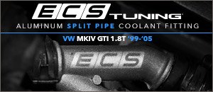 VW MKIV GTI 1.8T ECS Aluminum Coolant Split Pipe