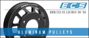 BMW E53 X5 3.0L ECS Aluminum Pulleys