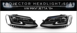 VW MKVI Jetta Projector Headlight Set