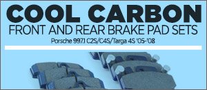 Porsche 997 C2S, C4S, T4S Cool Carbon Brake Pads