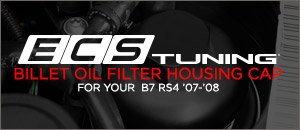 Audi B7 RS4 Billet Aluminum Oil Filter Housings