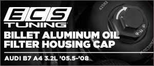 Audi A4 3.2L ECS Billet Aluminum Oil Filter Housing