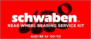 Audi B5 S4 Schwaben Rear Wheel Bearing Service Kit