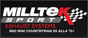 Mini R60 Countryman Milltek Performance Exhaust System