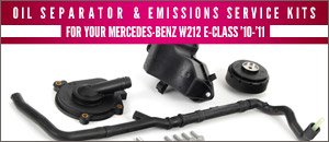 Mercedes-Benz W212 E550 Emissions Service Kits