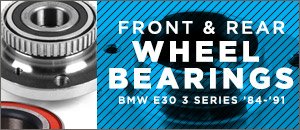 BMW E30 3 Series Front & Rear Wheel Bearings