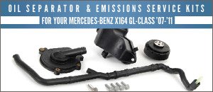 Mercedes-Benz X164 GL-Class Emissions Service Kits