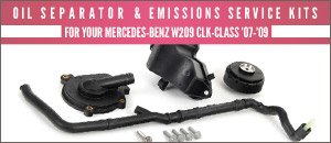 Mercedes-Benz W209 CLK-Class Emissions Service Kits
