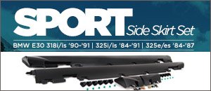 BMW E30 3 Series Sport Side Skirt Kit