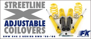 BMW E46 3 Series FK Streetline X Adjustable Coilovers