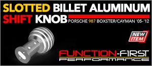 Porsche 987 Function-First Slotted Shift Knob