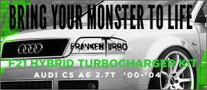 Audi C5 A6 2.7T FrankenTurbo F21 Hybrid Turbo Upgrade
