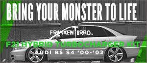 Audi B5 S4 2.7T FrankenTurbo F21 Hybrid Turbos