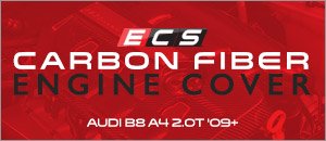 Audi B8 A4 2.0T ECS Carbon Fiber Engine Cover