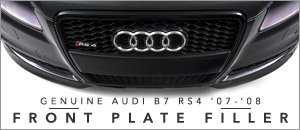 Genuine Audi B7 RS4 Front Plate Filler