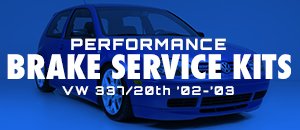 VW 337/20th Performance Brake Options