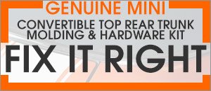 MINI R52 Convertible Top Rear Trunk Molding