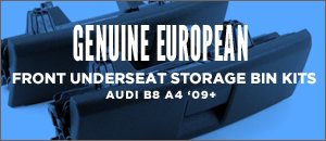 Audi B8 A4 Front Underseat Storage Bin Kit