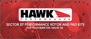 BMW E90 330i/Xi Hawk Sector 27 Performance Brake Kits
