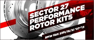 BMW E9x 335 Hawk Sector 27 Performance Rotor Kits