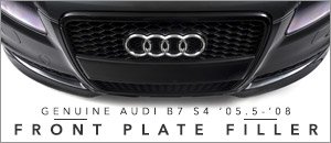 Genuine Audi B7 S4 Front Plate Filler