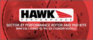 BMW E36 3 Series Hawk Performance Brake Kits
