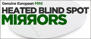 F55/F56 MINI Aspherical & Heated Blind Spot Mirrors
