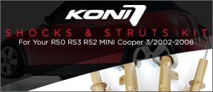 R50, R52, R53 MINI Cooper/Base/S Koni Shocks & Struts