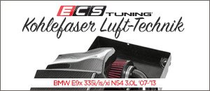 BMW E9X 335 N54 ECS Kohlefaser Luft-Technik