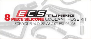 Audi 8P A3 2.0T FSI ECS 8pc Silicone Coolant Hose Kit